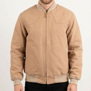Vintage Carhartt Tan Bomber Jacket Made In USA